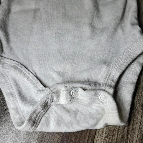 Baby Boy Casual Top Bundle - 3 Bodysuits - Gray White - Happy Camper & Grateful - Picture 9 of 14
